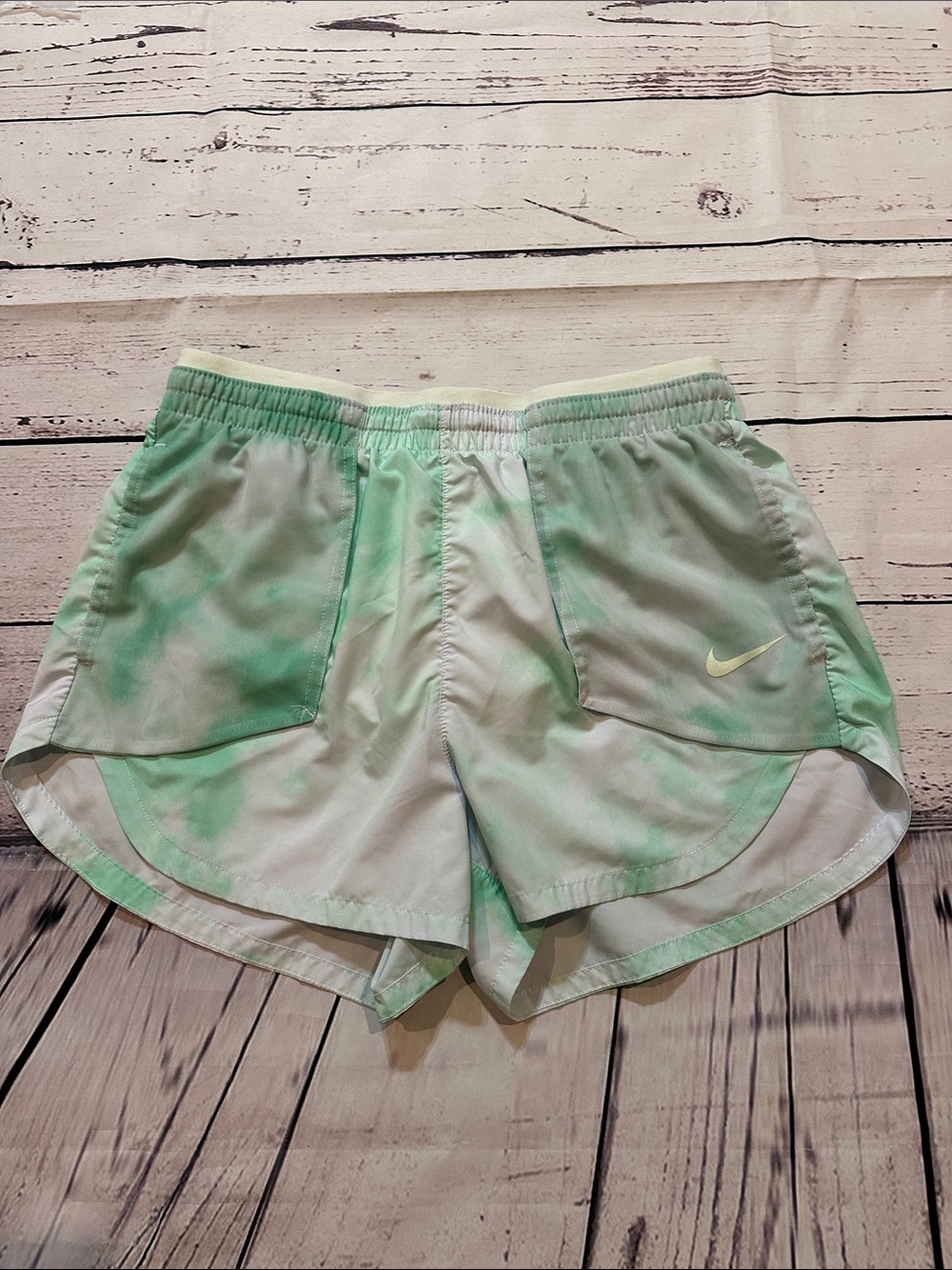 Nike Women's Mint Tie-Dye Running Shorts